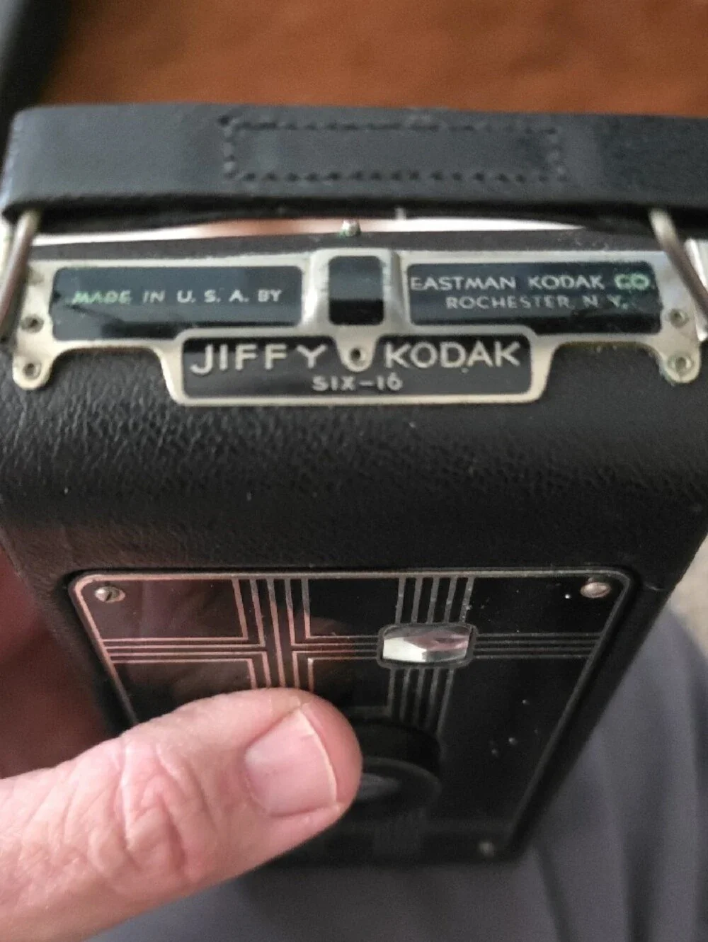 Kodak Jiffy Six-16 Box Camera in Black with Silver Accents